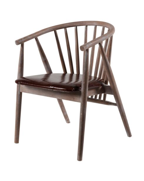 Silla Albero49 antigua/marrón - 55x77x47 cm