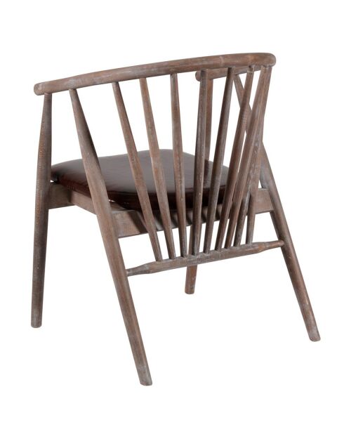 Chaise Albero49 antique/marron - 55x77x47 cm