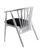 Chaise Albero50 blanc/noir - 55x77x47 cm
