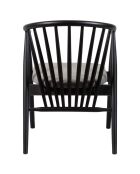 Chaise Albero51 noir/beige - 55x77x47 cm