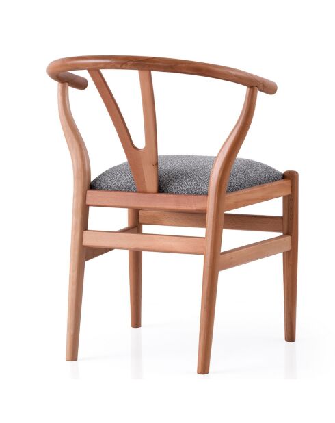 Chaise Magma chêne/bleu clair - 57x78x58 cm