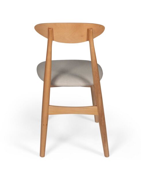 Eettafel + 4 stoelen Alberto 139 naturel