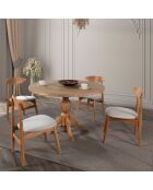 Tableà manger + 4 Chaises Albero139 naturel