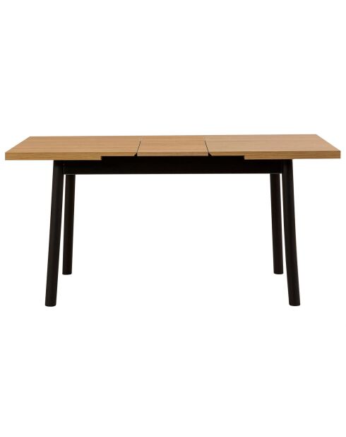 Table à manger + 2 chaises + 1 Banc Oliver noir