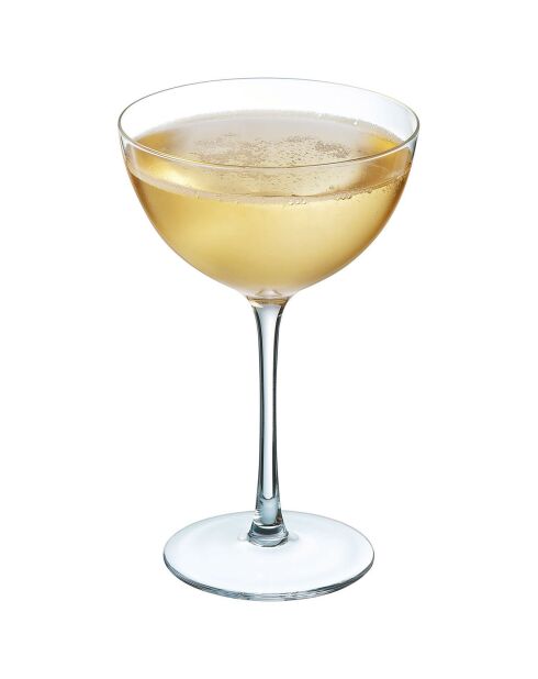 6 Coupes à champagne Champagne & Cocktail transparentes - 21cl