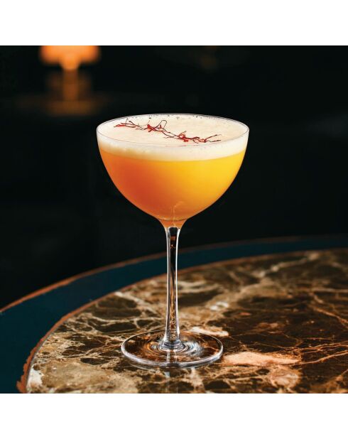 6 Coupes à champagne Champagne & Cocktail transparentes - 21cl