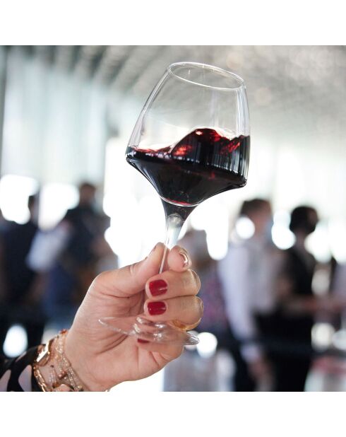 6 Verres à pied Open Up transparents - 32cl