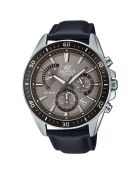 Montre Homme Edifice en Cuir noire