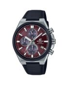 Montre Homme Edifice en Cuir noire