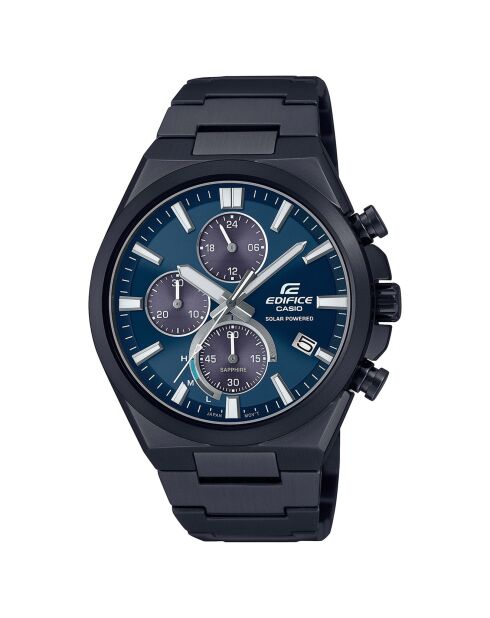 Montre Homme Edifice en Acier plaqué noire