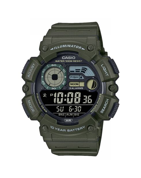 Montre Homme Casio Timeless en Résine verte