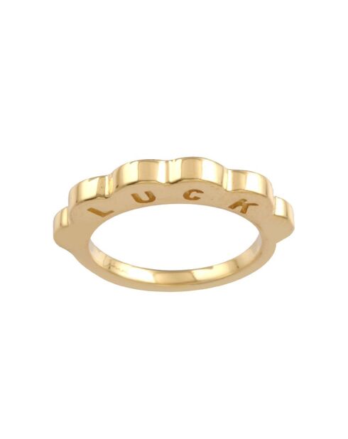 Bague Luck en plaqué Or Petit Modèle dorée