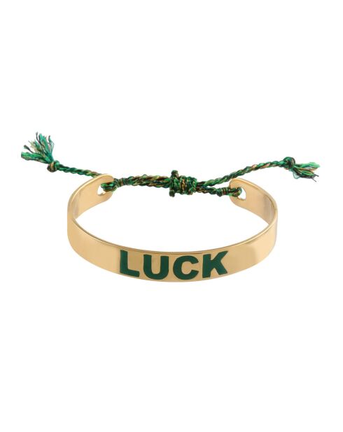 Bracelet Luck en plaqué Or laqué sapin