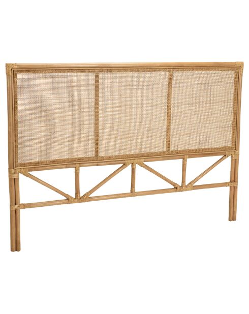 Tête de lit rectangle rotin kally miel - 160x4x110 cm