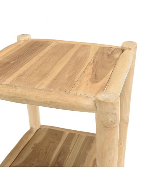 Mensola per rami in teak naturale - 40x36x115 cm