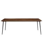 Table à manger rectangle formes géométriques kiara marron - 220x100x78 cm