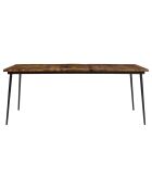 Table à manger rectangulaire bois recyclé kiara marron - 200x100x78 cm