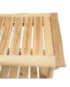 Console double plateau en branches de teck will naturel - 156x55x84 cm