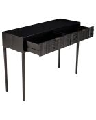 Console en manguier sculptés gloria noire - 100x35x76 cm