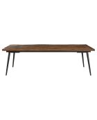 Table basse rectangle formes géométriques Kiara marron - 135x70x40 cm