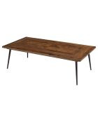 Table basse rectangle formes géométriques Kiara marron - 135x70x40 cm