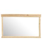 Miroir rectangulaire en branches de teck will naturel - 148x6x90 cm