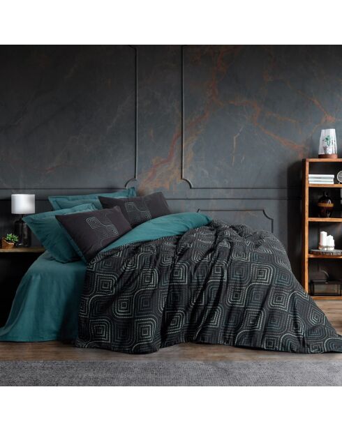 Set copripiumino Noche blu petrolio