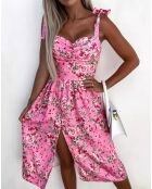 Robe longue Camille fuchsia