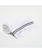 Serviette de toilette en Coton & Lin Cupabia blanche