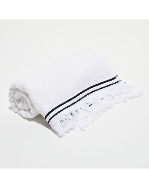 Serviette de toilette en Coton & Lin Cupabia blanche