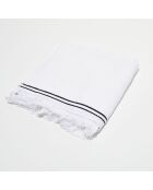 Serviette de toilette en Coton & Lin Cupabia blanche