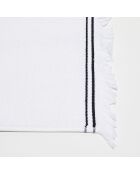 Serviette de toilette en Coton & Lin Cupabia blanche