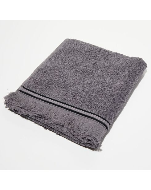 Serviette de toilette en Coton & Lin Cupabia granit