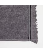 Serviette de toilette en Coton & Lin Cupabia granit