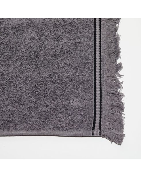 Serviette de toilette en Coton & Lin Cupabia granit