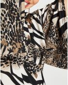 Robe Courte Vero multicolore