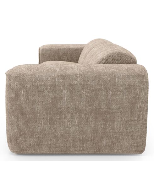 Express nova slaapbank beige geweven fluweel - 95x214x73 cm