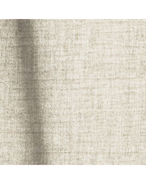 Express nova converteerbare hoekbank crèmekleurig fluweel met textuur - 165x280x73 cm