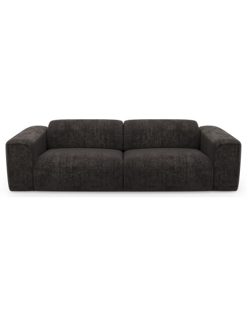 Express Nova Schlafsofa aus schwarzem gewebtem Samt, 95 x 214 x 73 cm
