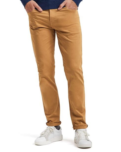 Pantalon Vasyl 5P marron sucre