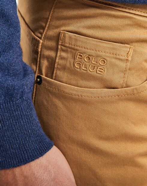 Pantalon Vasyl 5P marron sucre