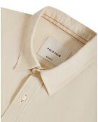 Chemise en Lin mélangé S-S Block Label écrue