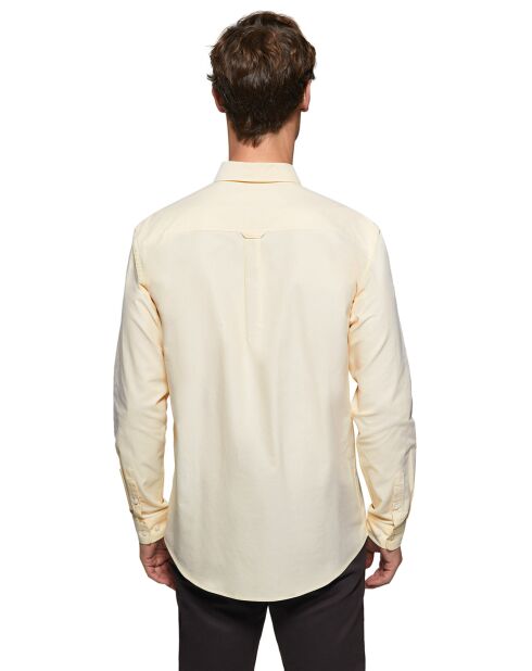 Chemise L-S Rigby Go Oxford jaune clair