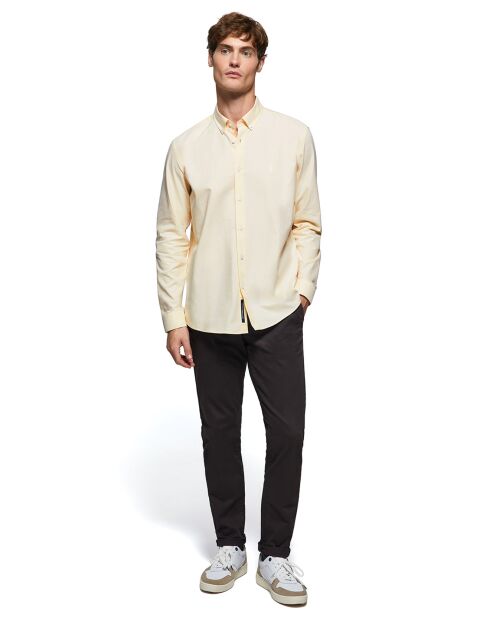 Chemise L-S Rigby Go Oxford jaune clair