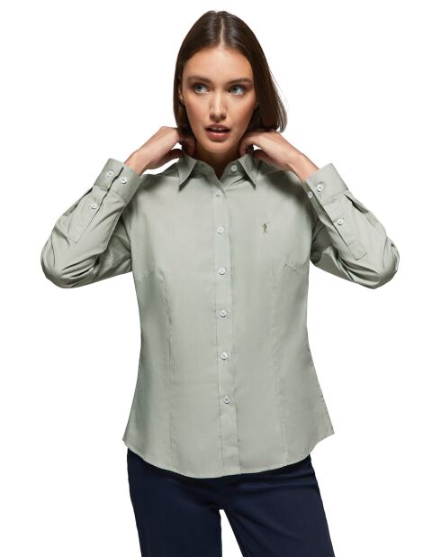Chemise L-S Rigby Go W  vert jade