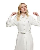 Robe en Lin mélangé Rigby Go Ara blanche