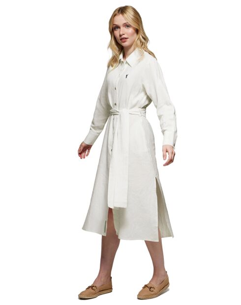 Robe en Lin mélangé Rigby Go Ara blanche