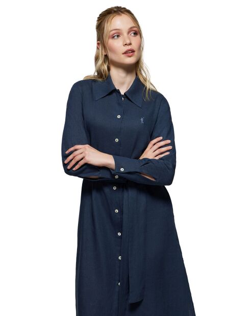 Robe en Lin mélangé Rigby Go Ara marine