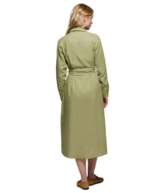 Robe en Lin mélangé Rigby Go Ara verte