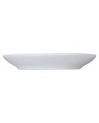 4 Assiettes dessert en porcelaine blanc/noir - 10x10x2 cm